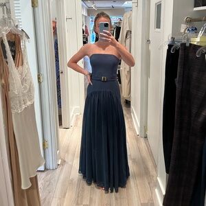 Hutch Navy Strapless Maxi Dress